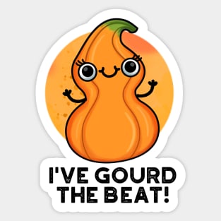 I've Gourd The Beat Cute Veggie Pun Sticker